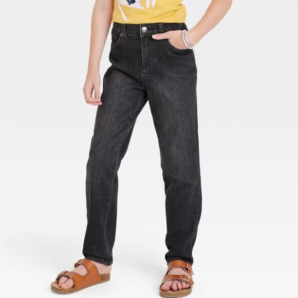 Girls' High-Rise Ankle Straight Jeans | Cat & Jack | 6 - Picture 11 of 11